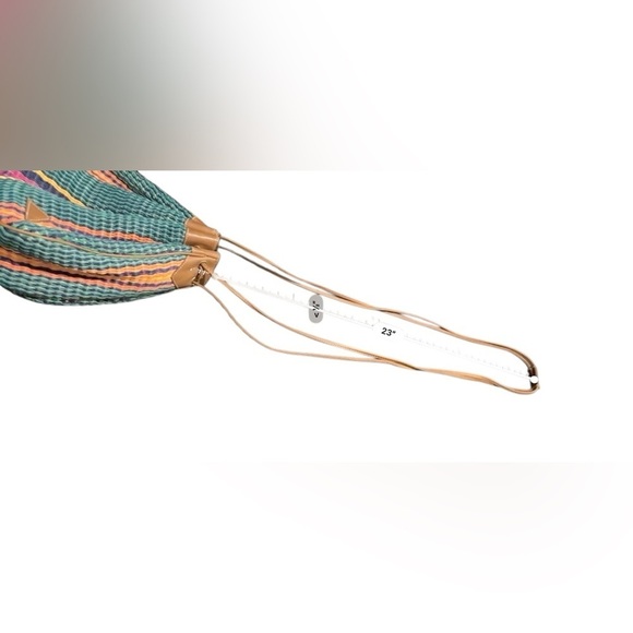 Vintage Liz Claiborne Leather Woven Bucket Bag Satchel  Shoulder Y2k Cinch - Picture 13 of 13